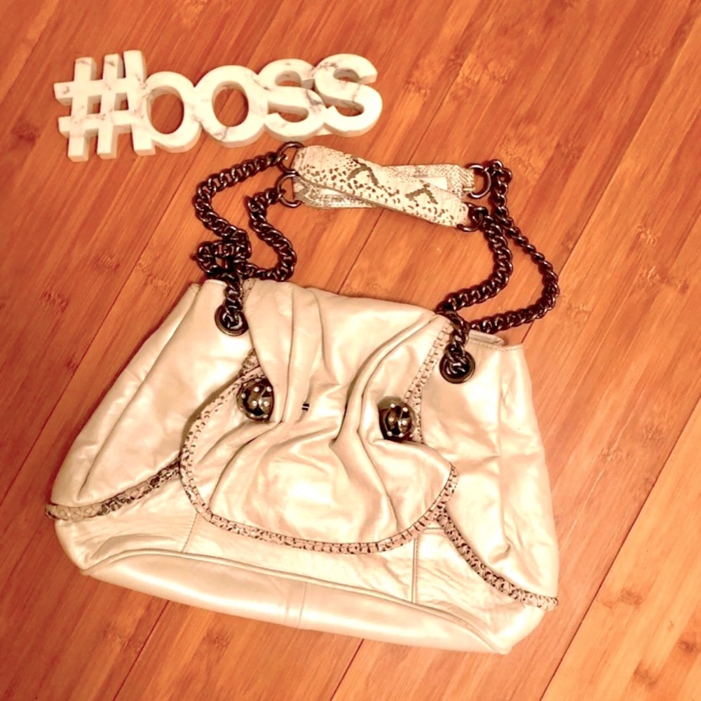 NWOT Betsey Johnson Leather Handbag Snakeskin